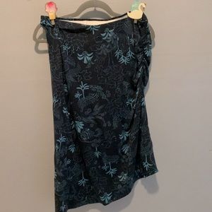 Patagonia blue floral skirt
